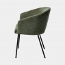 Dining Chair In Fabric Olive Green - Mardi