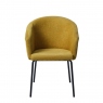 Dining Chair In Fabric Mustard - Mardi