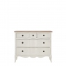 5 Drawer Small Chest In White Paint Finish - Genevieve
