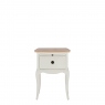 1 Drawer Bedside In White Paint Finish - Genevieve