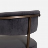Dining Chair In Grey Velvet - Pegasus