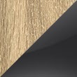 Sonoma Oak Colour With Basalt Glass Fronts A562