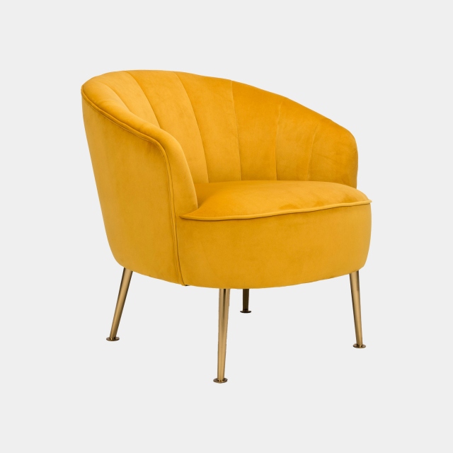 Accent Chair In Velvet - Lottie