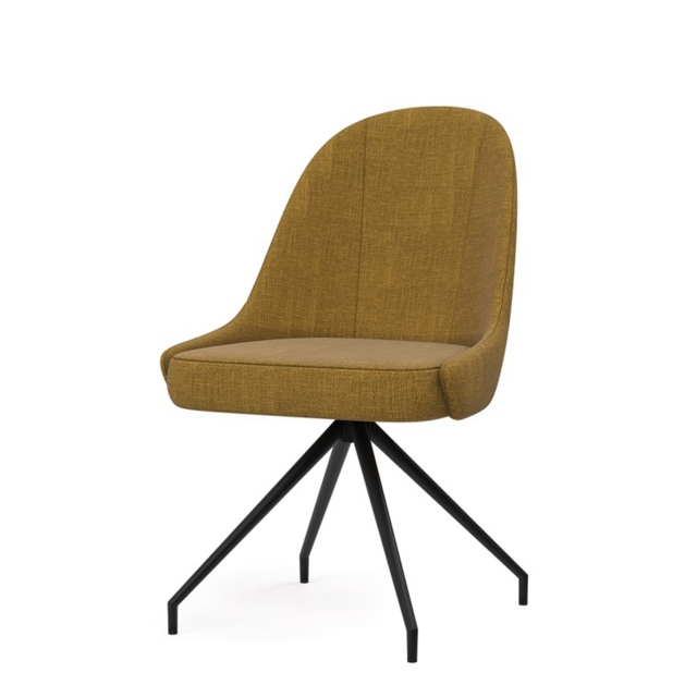 Fabric Swivel Dining Chair - Seine