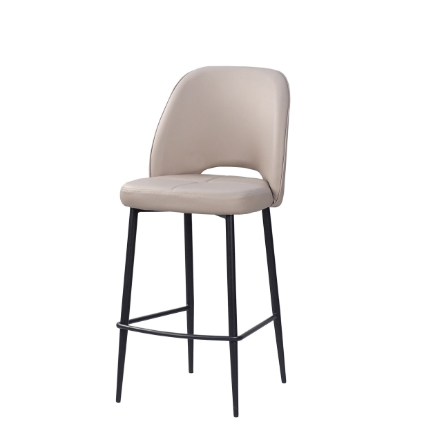 Bar Stool In PU Leather - Finley