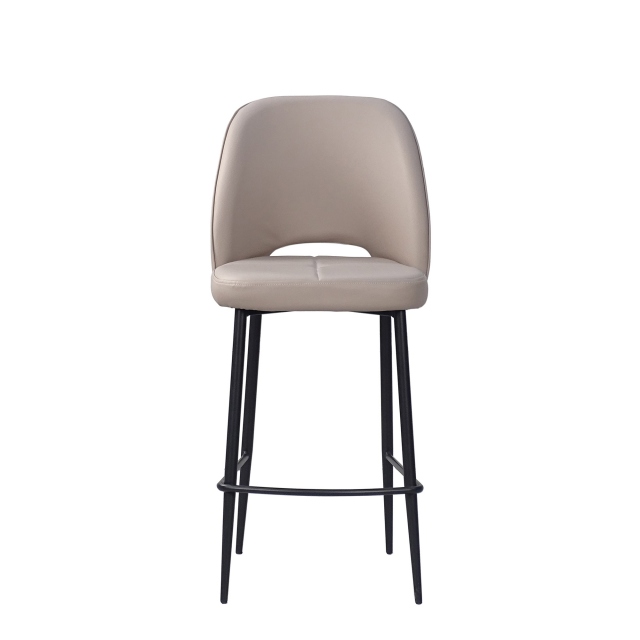 Bar Stool In PU Leather - Finley